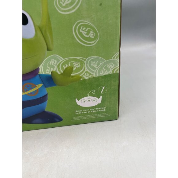 Disney Pixar toy story large oooh alien vinyl piggy bank series kingdom READ NEW - Picture 4 of 11